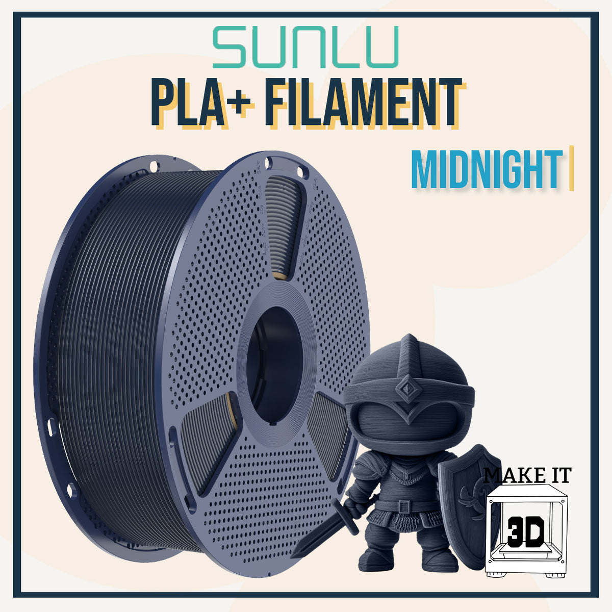 SUNLU PLA+ Filament 1.75mm 1kg 3D Printing Filament