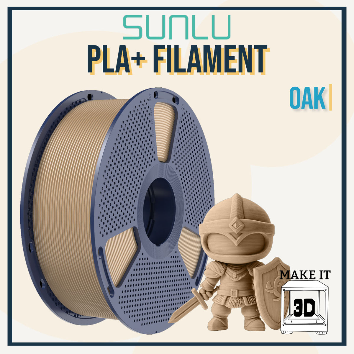 SUNLU PLA+ Filament 1.75mm 1kg 3D Printing Filament