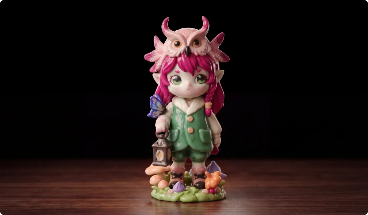 Full-color printed figurine