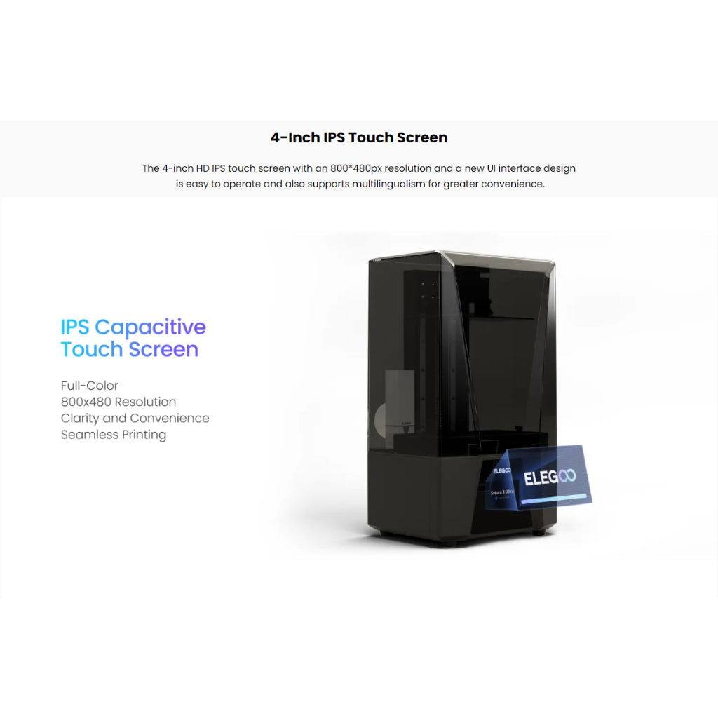Elegoo Saturn 3 Ultra 12k - Large Format Fast mSLA Resin 3D Printer