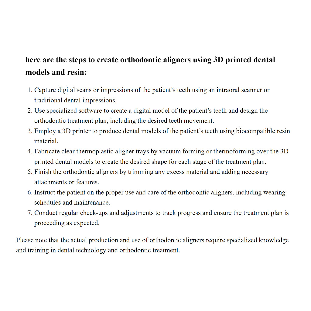 500g iFun Dental Mould 3D printer Resin Biocompatible dental 3D printing resin