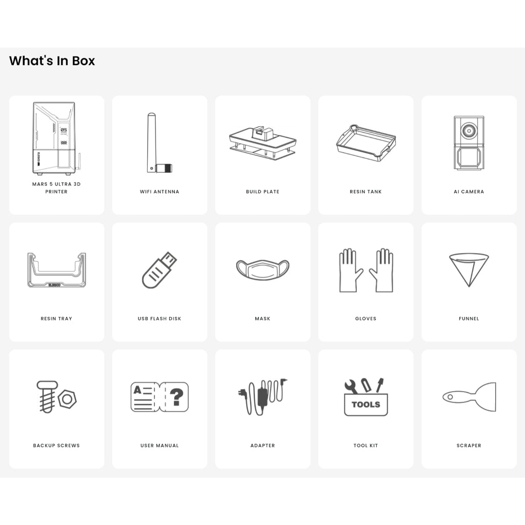 Elegoo Mars 5 Ultra with AI Camera - Ultra fast mSLA Resin 3D Printer