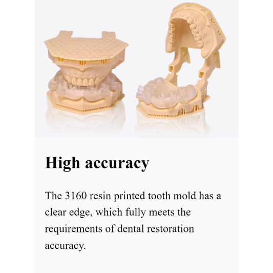 500g iFun Dental Mould 3D printer Resin Biocompatible dental 3D printing resin