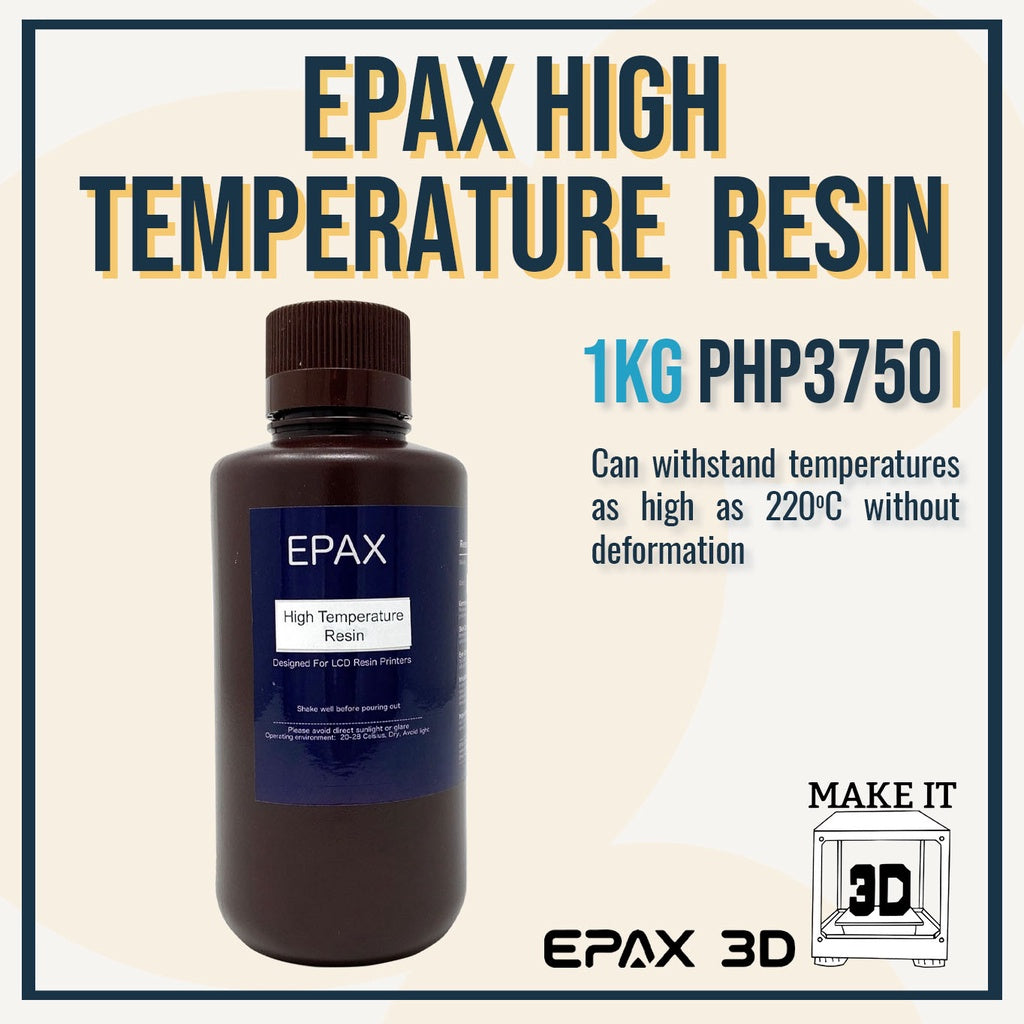 EPAX 1kg High Temperature Resin - for 3D printing - mSLA/DLP 3D printers 405nm