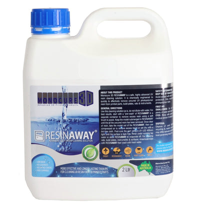 Monocure Resinaway 3D Printing Nonflammable Cleaner for resin printing (500ml/2L)