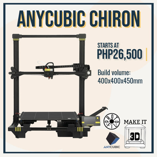 Anycubic Chiron - Large FDM 3D Printer 400x400x450mm with Auto Bed Leveling
