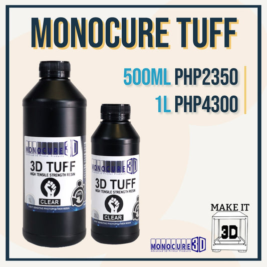 Monocure Rapid TUFF 3D Printing Resin 405nm (Elegoo Mars, Creality LD002r, Anycubic Photon)