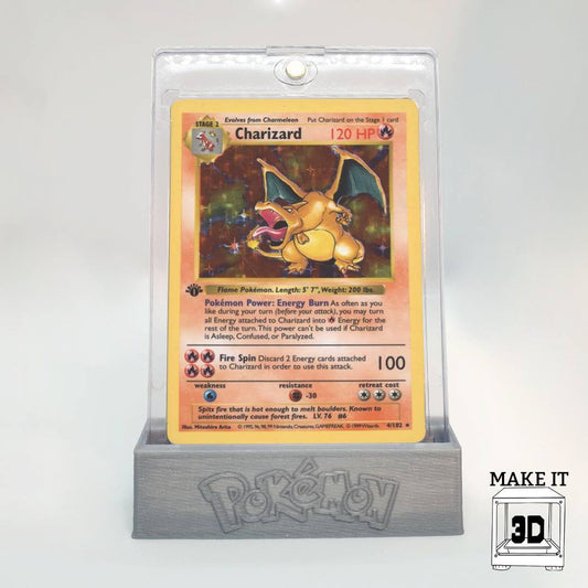 Pokemon Card Display Stand - fits Ultra Pro One Touch 35pt magnetic case - 3D Printed