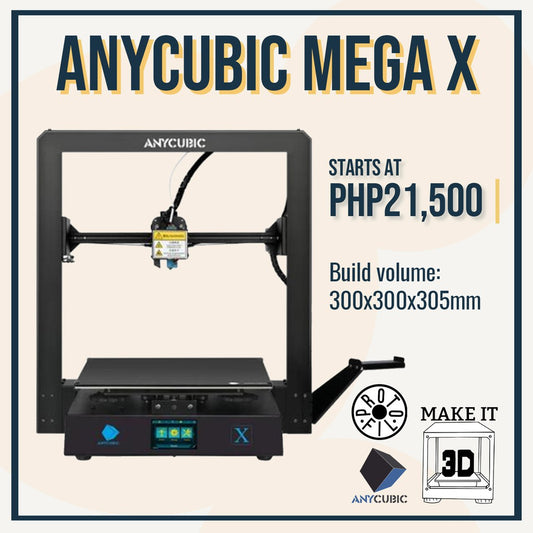 Anycubic Mega X - FDM 3D Printer 300x300x305mm - Beginner friendly and easy assembly