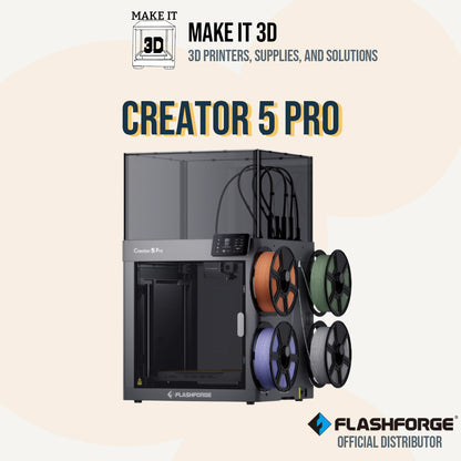 FlashForge Creator 5 Pro | Enclosed 4-Toolhead Multi-Color FDM 3D Printer (Philippines)