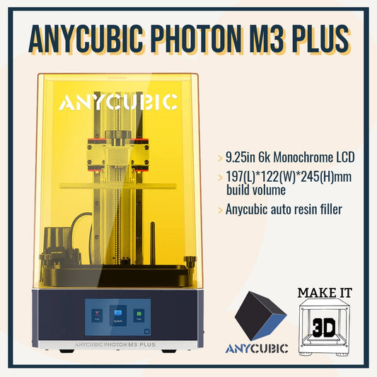 Anycubic Photon M3 Plus 6k Fast Large Format mSLA Resin 3D Printer with Auto Resin Filler