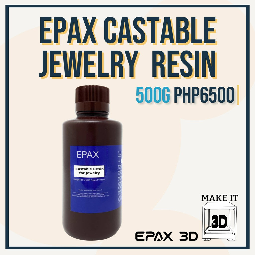 EPAX 500g Castable Jewelry Resin - Specialty 3D Printing Resin for mSLA 405nm 3D Printer