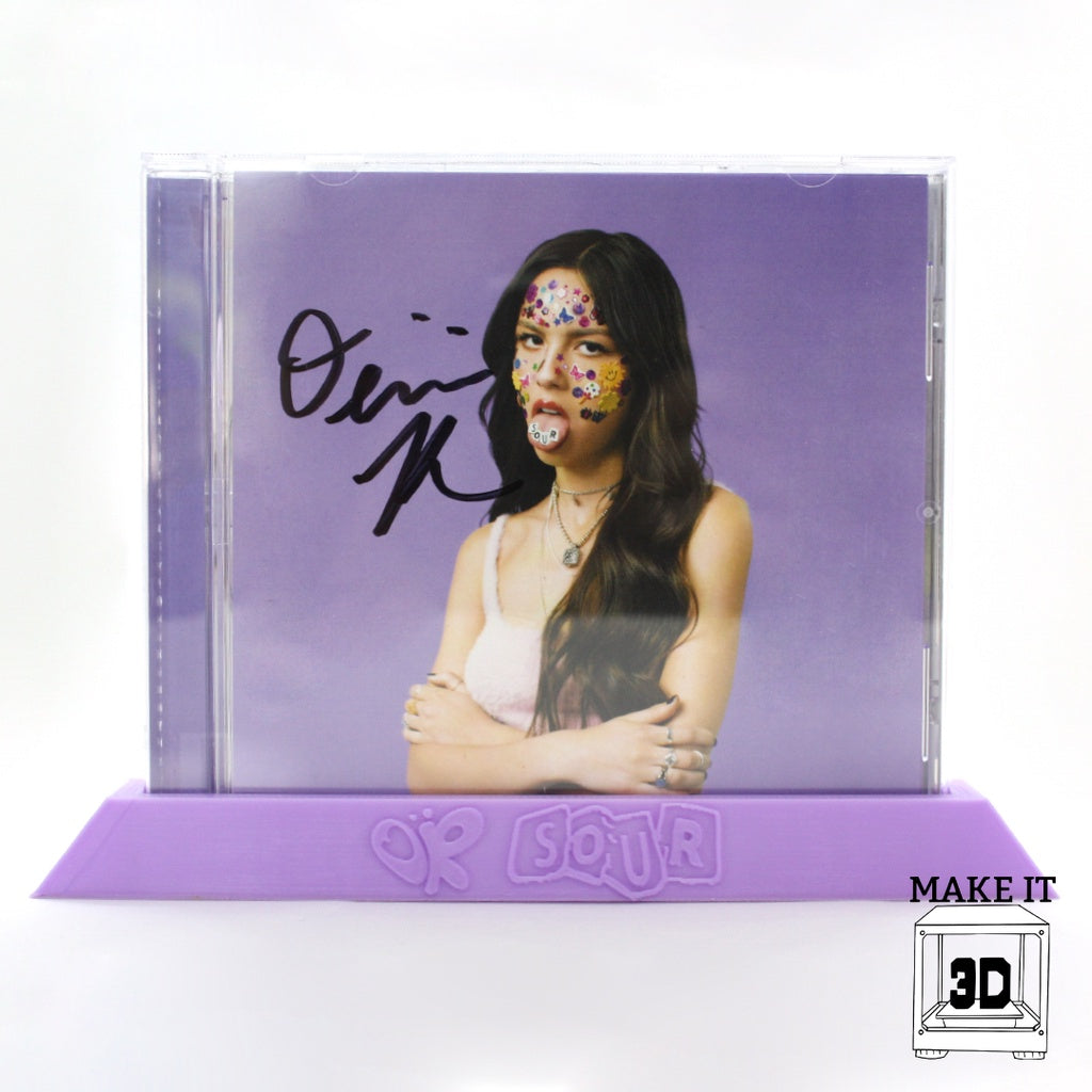 Olivia Rodrigo CD Display Stand - 3D Printed by Make It 3D