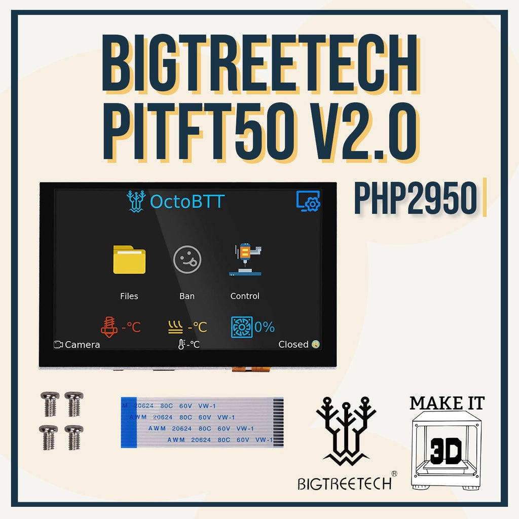 BTT BIGTREETECH TFT35 V3.0, TFT35 E3 V3.0, PITFT50 V2, TFT70-BX Touch Screen Display