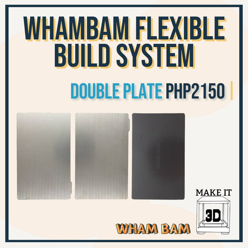 Wham Bam Flexible Build System Resin 3D Printers (Compatible with Anycubic, Creality, Elegoo, EPAX)