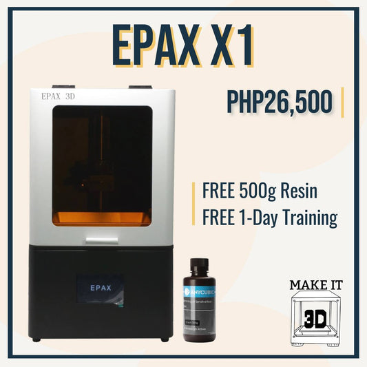 EPAX X1/X1 DJ Mono mSLA/X1-4K 3D Printer with FREE 500g Resin and 1 Day Training and Workflow