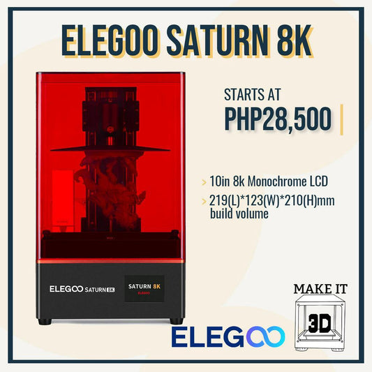 Elegoo Saturn 8k - Large Format Fast mSLA Resin 3D Printer