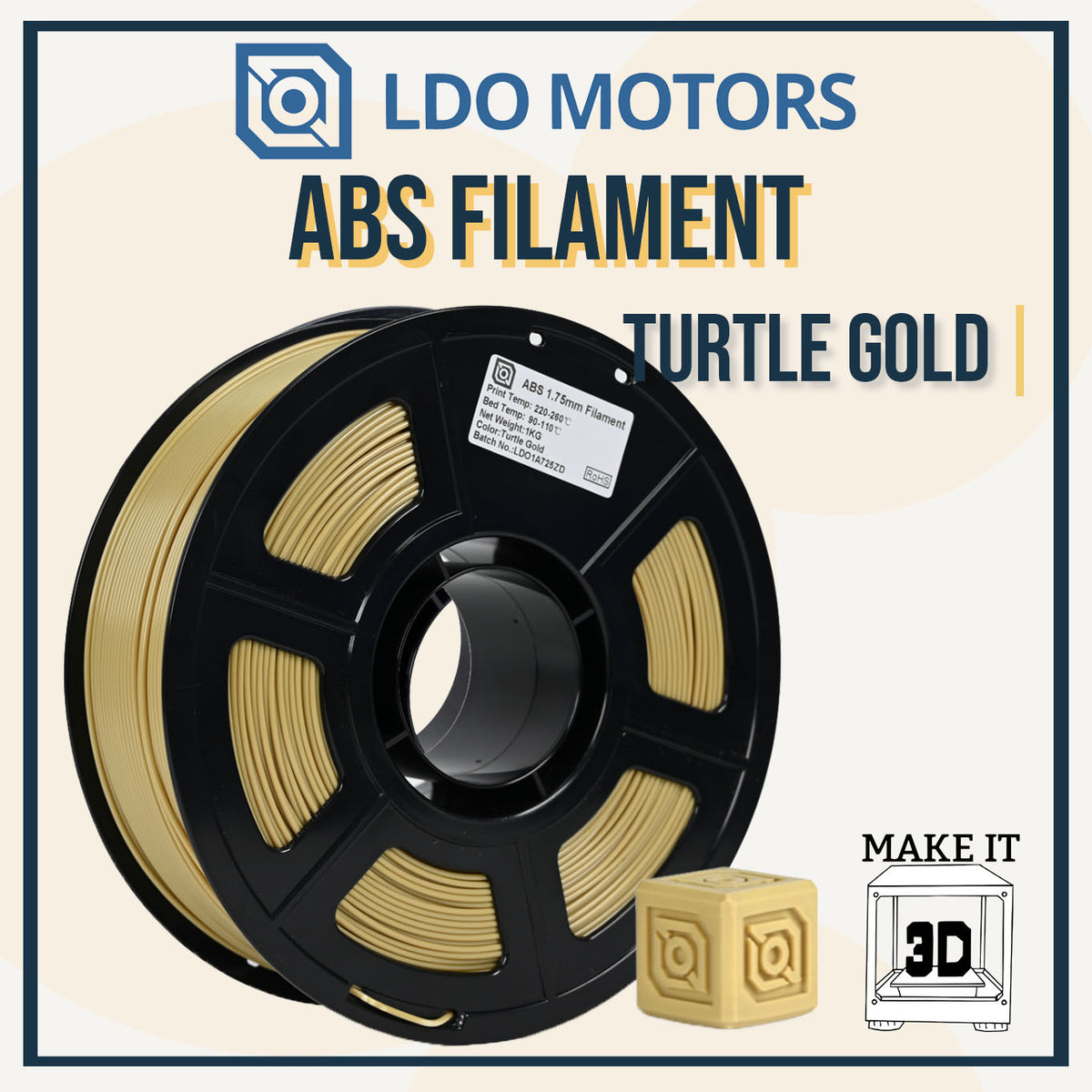 LDO Motors ABS filament 1kg 1.75mm High quality 3D printing Filament