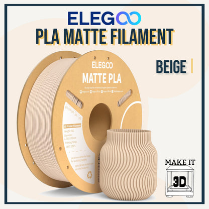 Elegoo PLA Matte Filament 1kg 1.75mm 3D Printing Filament