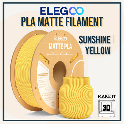 Elegoo PLA Matte Filament 1kg 1.75mm 3D Printing Filament