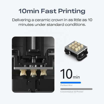 PioNext Mini Dental 3D Printer | Compact 9K Chairside Printer for Small Dental Clinics & Dental Labs