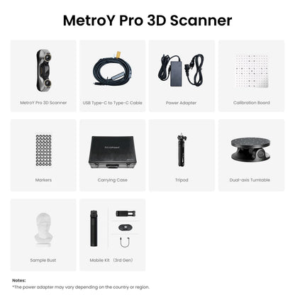 Revopoint Metro Y Pro (Advanced Edition) Professional Blue Laser 3D Scanner