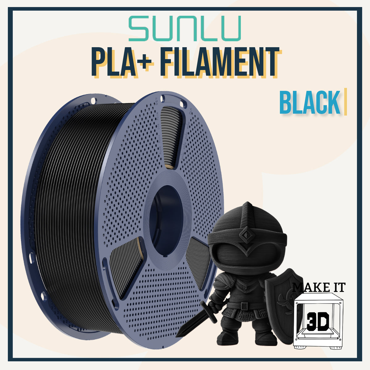 SUNLU PLA+ Filament 1.75mm 1kg 3D Printing Filament