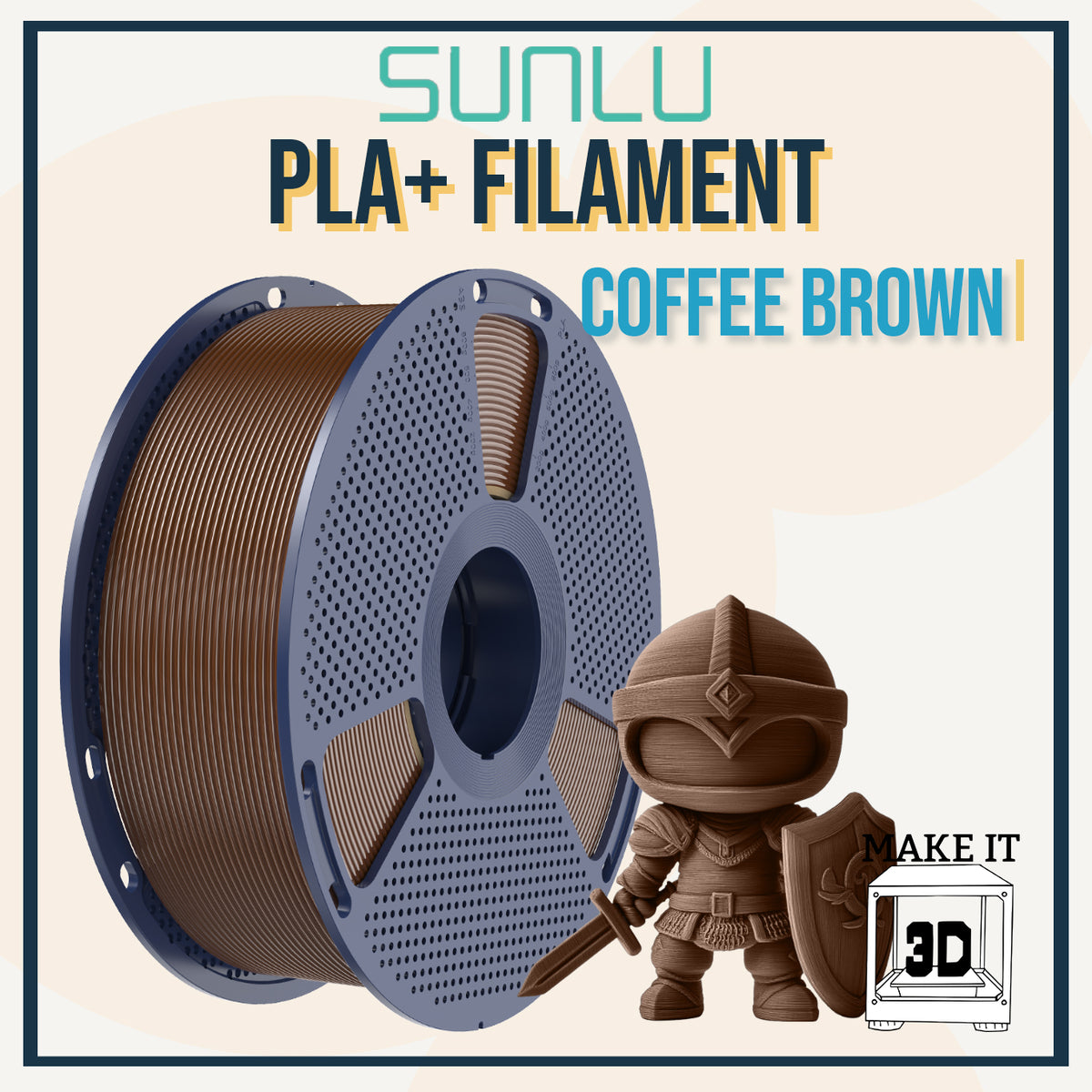SUNLU PLA+ Filament 1.75mm 1kg 3D Printing Filament
