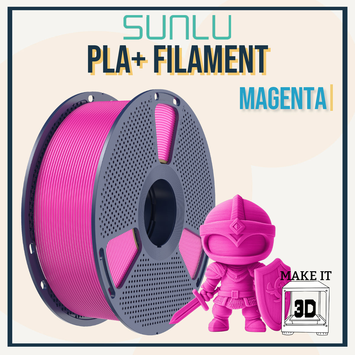 SUNLU PLA+ Filament 1.75mm 1kg 3D Printing Filament