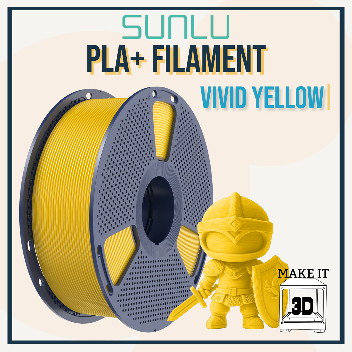 SUNLU PLA+ Filament 1.75mm 1kg 3D Printing Filament