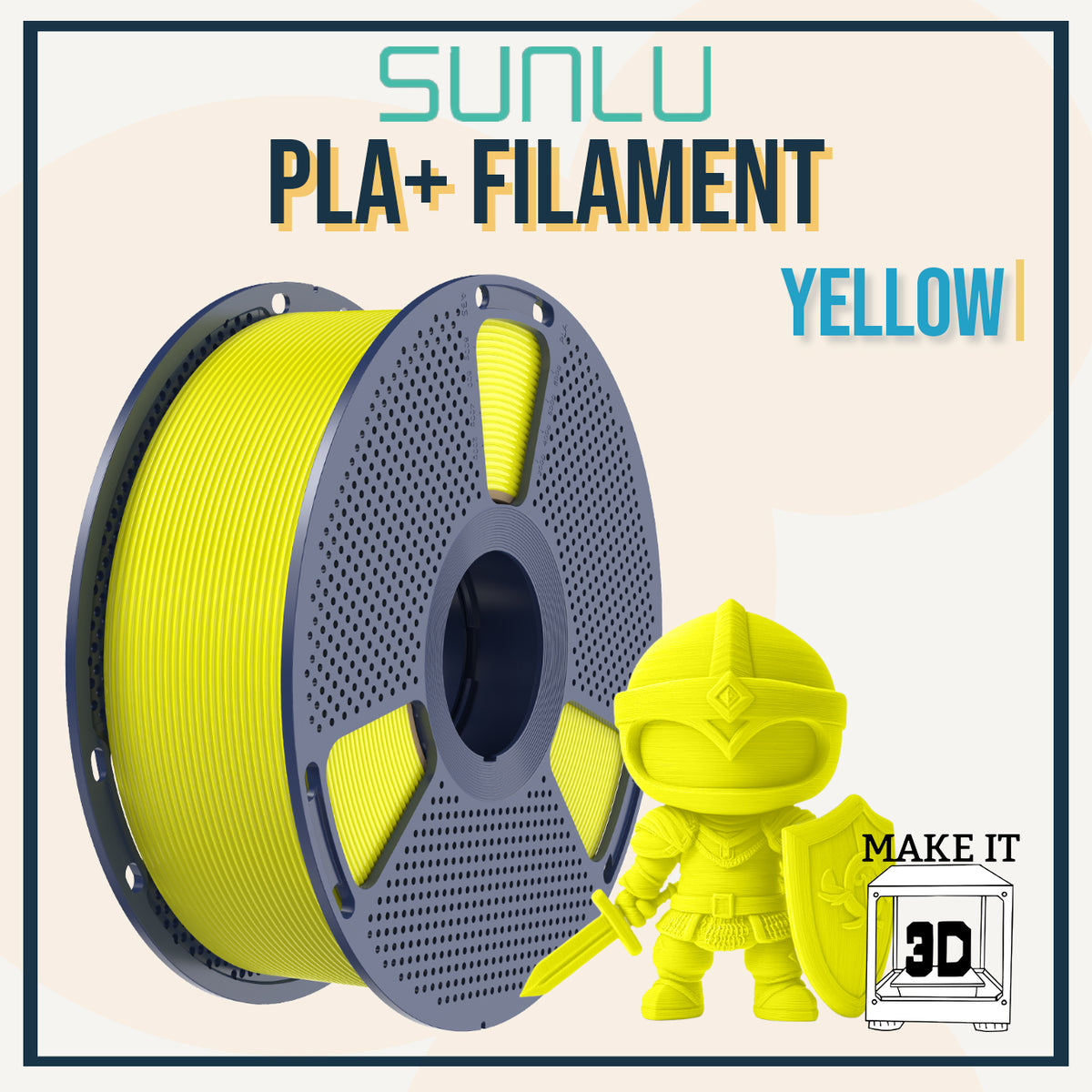 SUNLU PLA+ Filament 1.75mm 1kg 3D Printing Filament