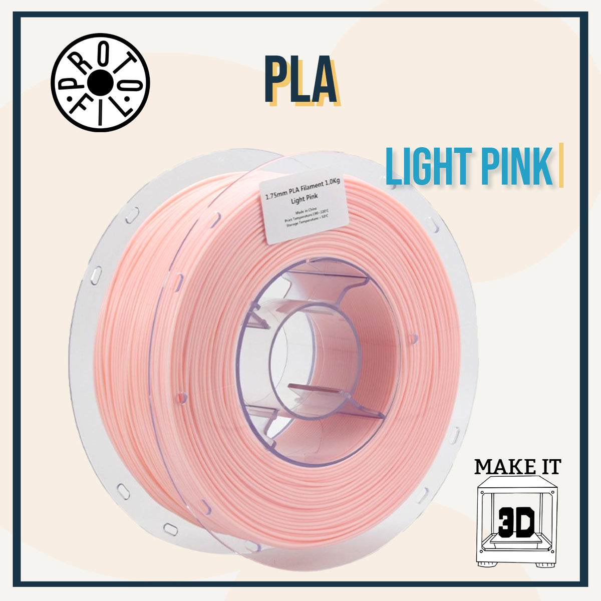 ProtoFil PLA Pro and PLA 3D Printer Filament 1.75mm | Bambu Lab Compatible Filament