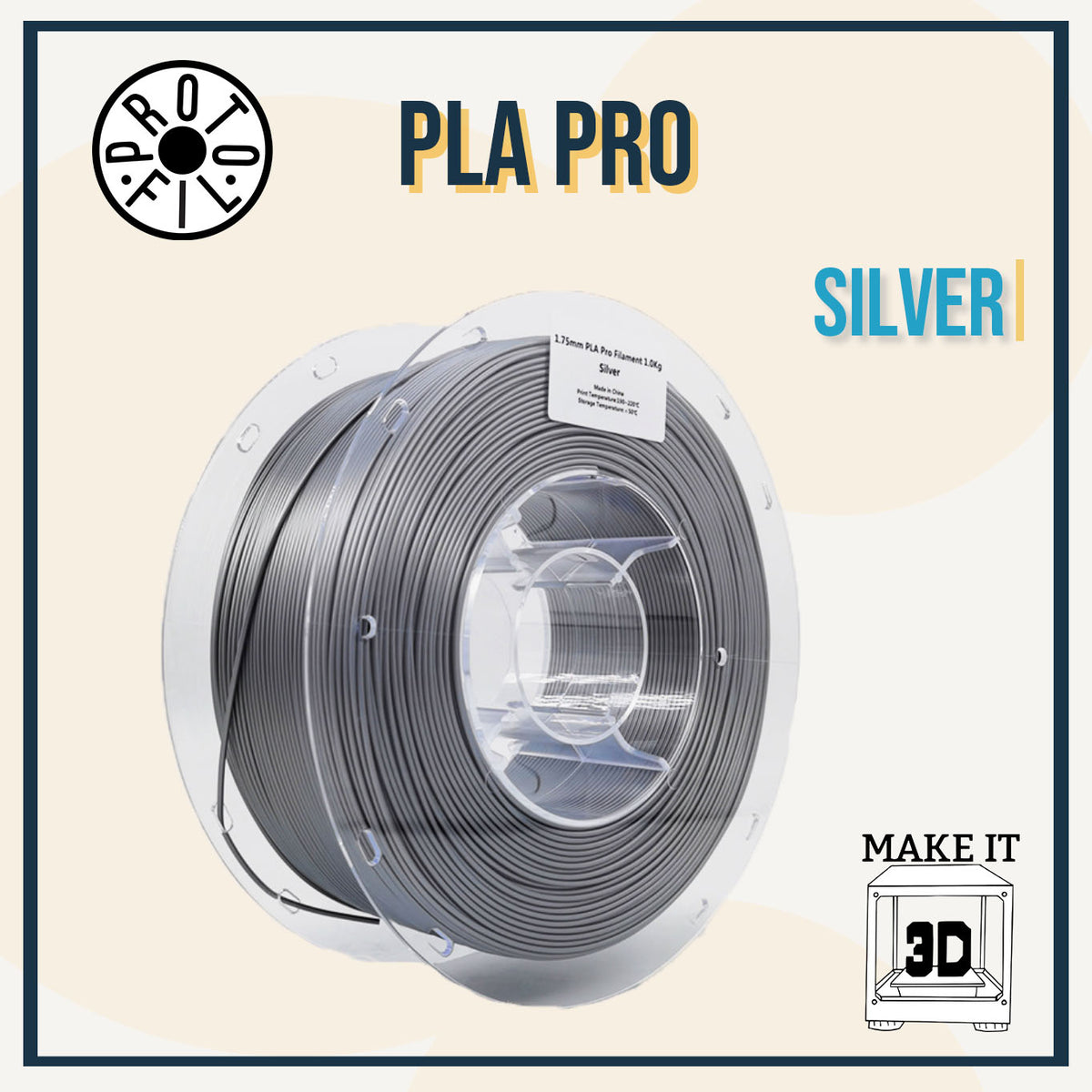 ProtoFil PLA Pro and PLA 3D Printer Filament 1.75mm | Bambu Lab Compatible Filament