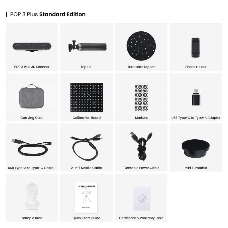 Revopoint POP 3 PLUS Portable 3D Scanner