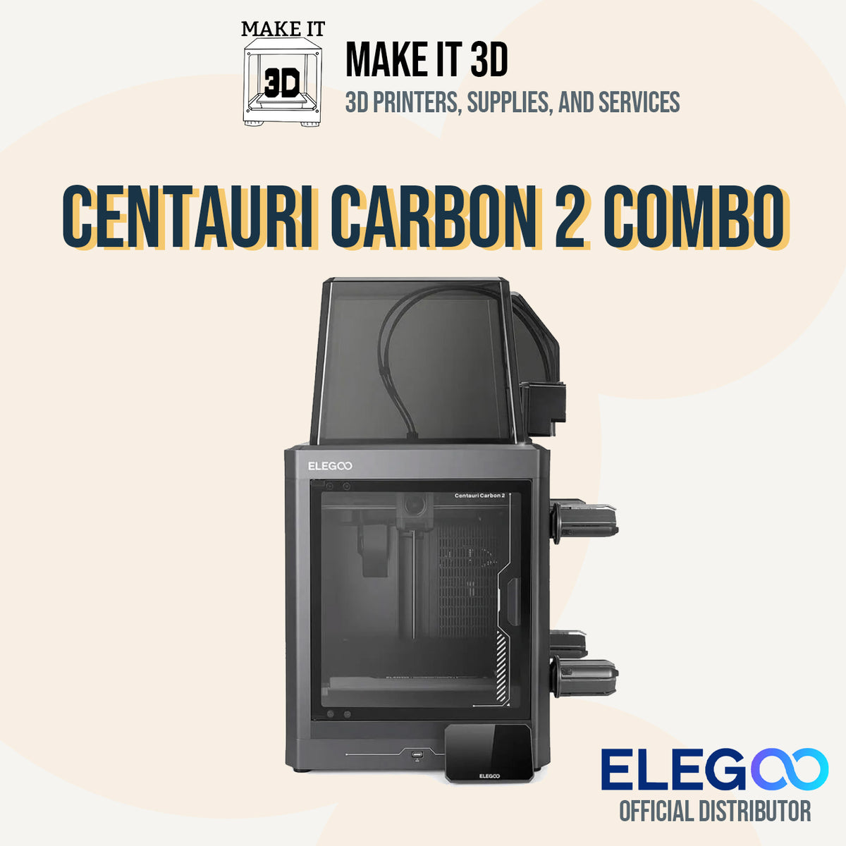 Elegoo Centauri Carbon 2 Combo | Multi-Color Enclosed 3D Printer (Philippines)