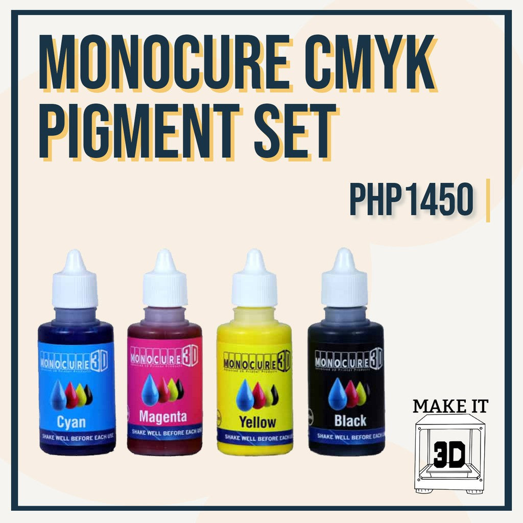 MONOCURE CMYK Pigment Set for SLA/DLP 3D Printing Resin