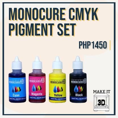 MONOCURE CMYK Pigment Set for SLA/DLP 3D Printing Resin