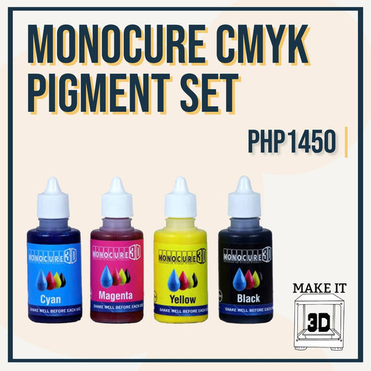 MONOCURE CMYK Pigment Set for SLA/DLP 3D Printing Resin