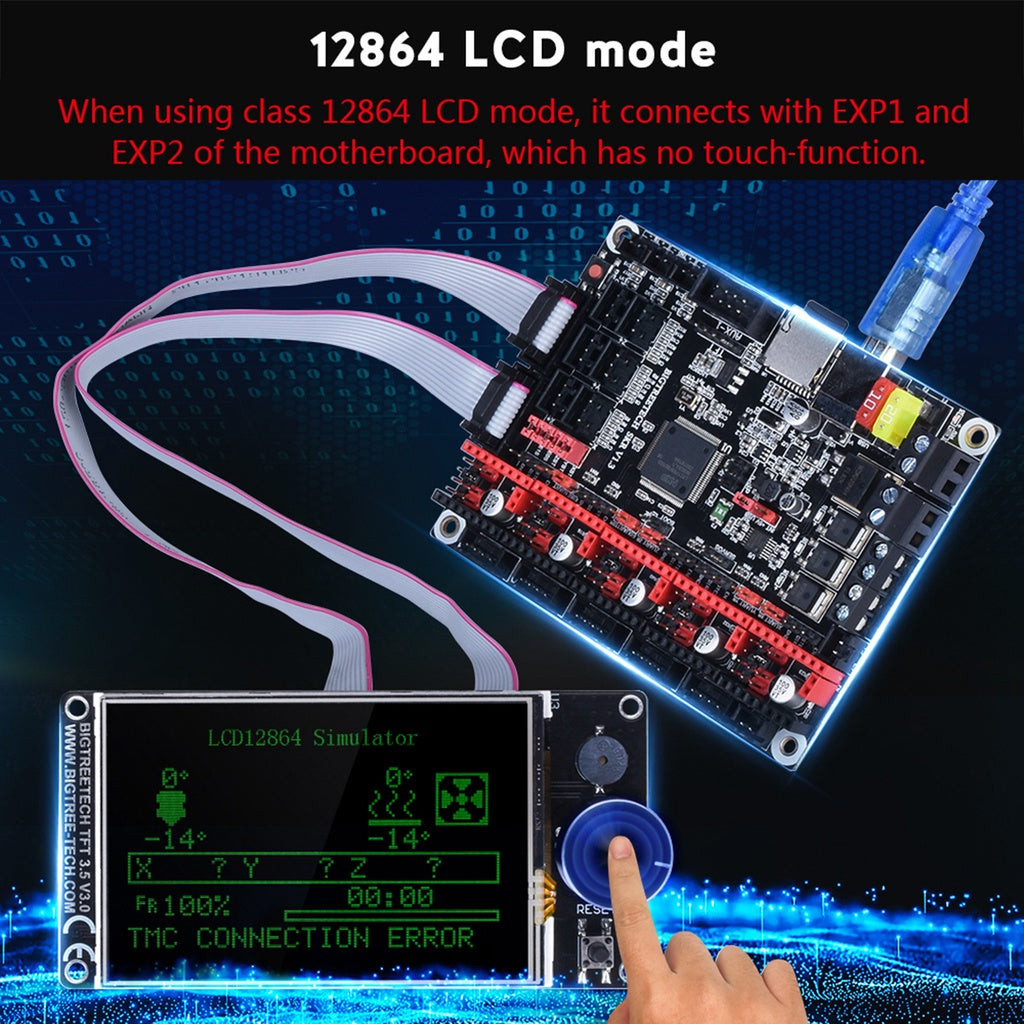 BTT BIGTREETECH TFT35 V3.0, TFT35 E3 V3.0, PITFT50 V2, TFT70-BX Touch Screen Display