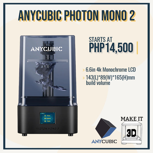 ANYCUBIC Photon Mono 2 - 4k Fast high resolution mSLA Resin 3D Printer