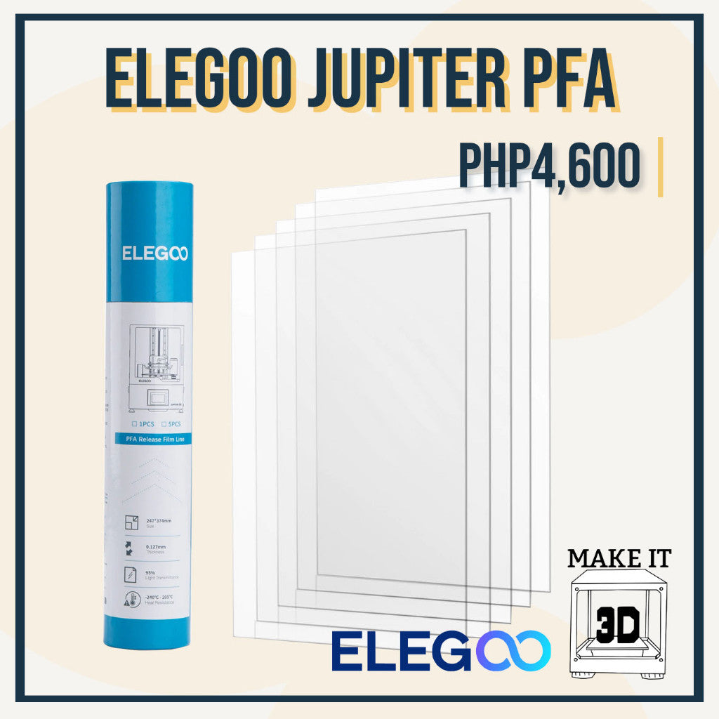 Elegoo PFA/ACF film for Mars, Saturn, and Jupiter (5 sheets) FEP sheet