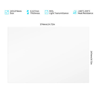 Elegoo PFA/ACF film for Mars, Saturn, and Jupiter (5 sheets) FEP sheet