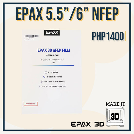 EPAX Premium nFEP Film for 5.5" or 10.1" mSLA Resin 3D Printer (Compatible Anycubic,Elegoo,Creality)