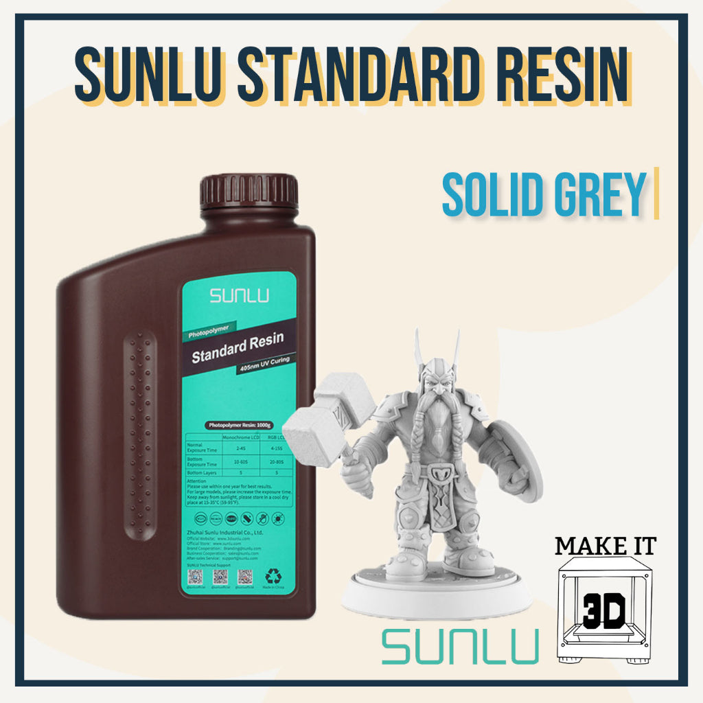SUNLU Resin 1kg Standard 3D Printing Resin + 3D Printer Resin 405nm