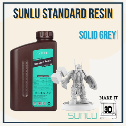 SUNLU Resin 1kg Standard 3D Printing Resin + 3D Printer Resin 405nm