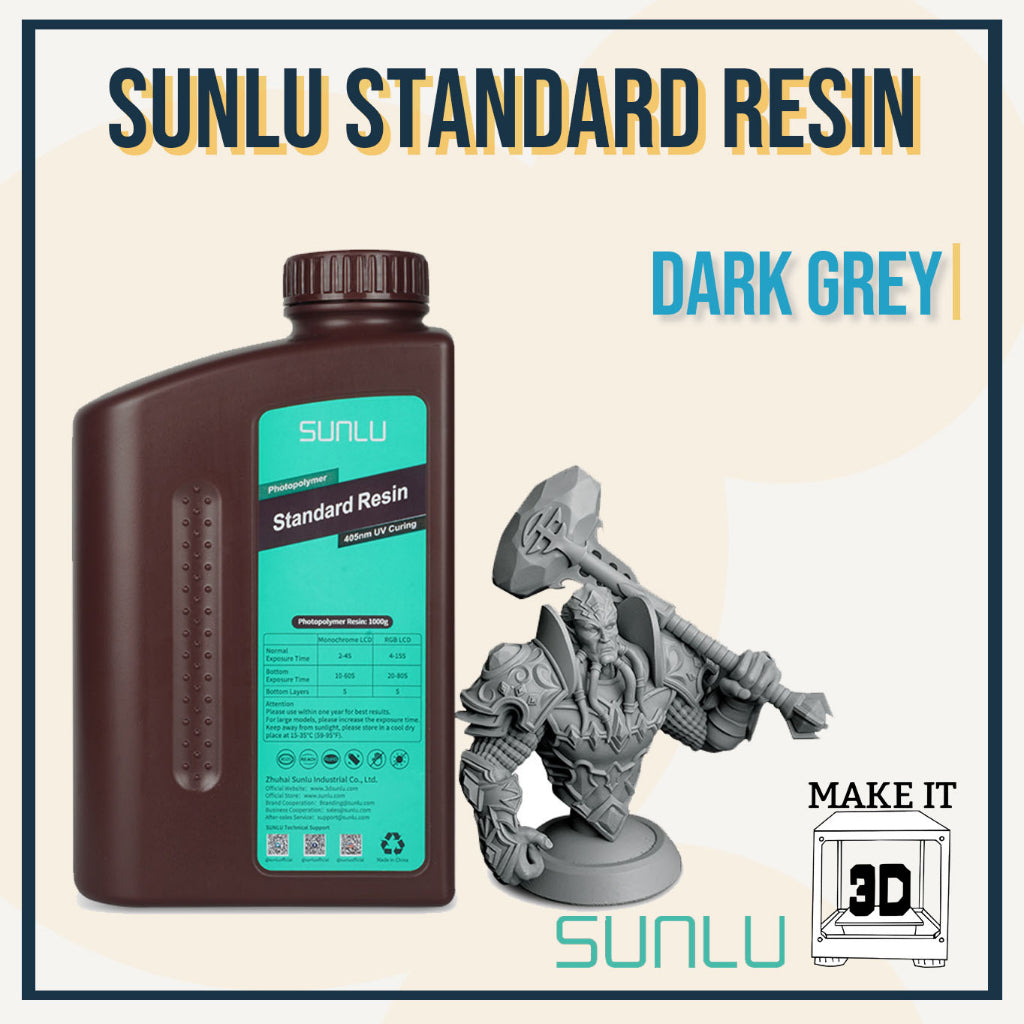 SUNLU Resin 1kg Standard 3D Printing Resin + 3D Printer Resin 405nm
