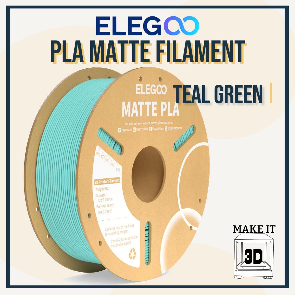 Elegoo PLA Matte Filament 1kg 1.75mm 3D Printing Filament