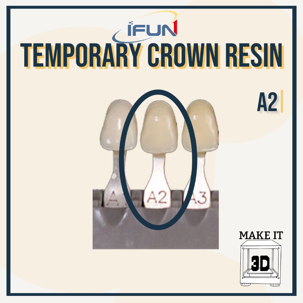 500g iFun Temporary Crown Resin Biocompatible Dental 3D printing resin