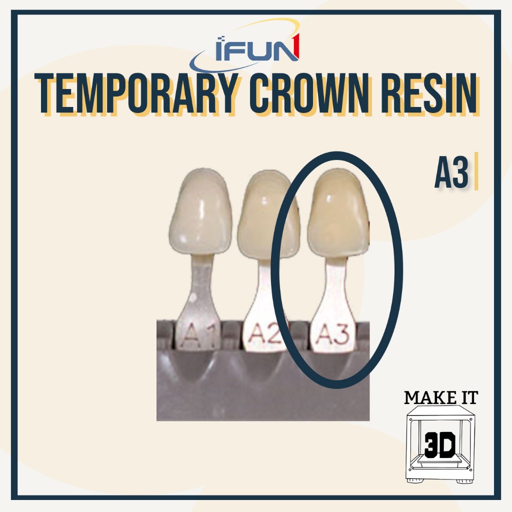 500g iFun Temporary Crown Resin Biocompatible Dental 3D printing resin