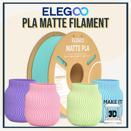 Elegoo PLA Matte Filament 1kg 1.75mm 3D Printing Filament